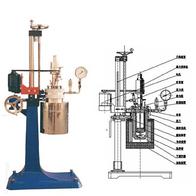 襯四氟內(nèi)膽快開式反應釜 襯四氟內(nèi)膽快開式反應釜